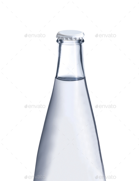 Water in glass bottle isolated Stock Photo by photobalance PhotoDune